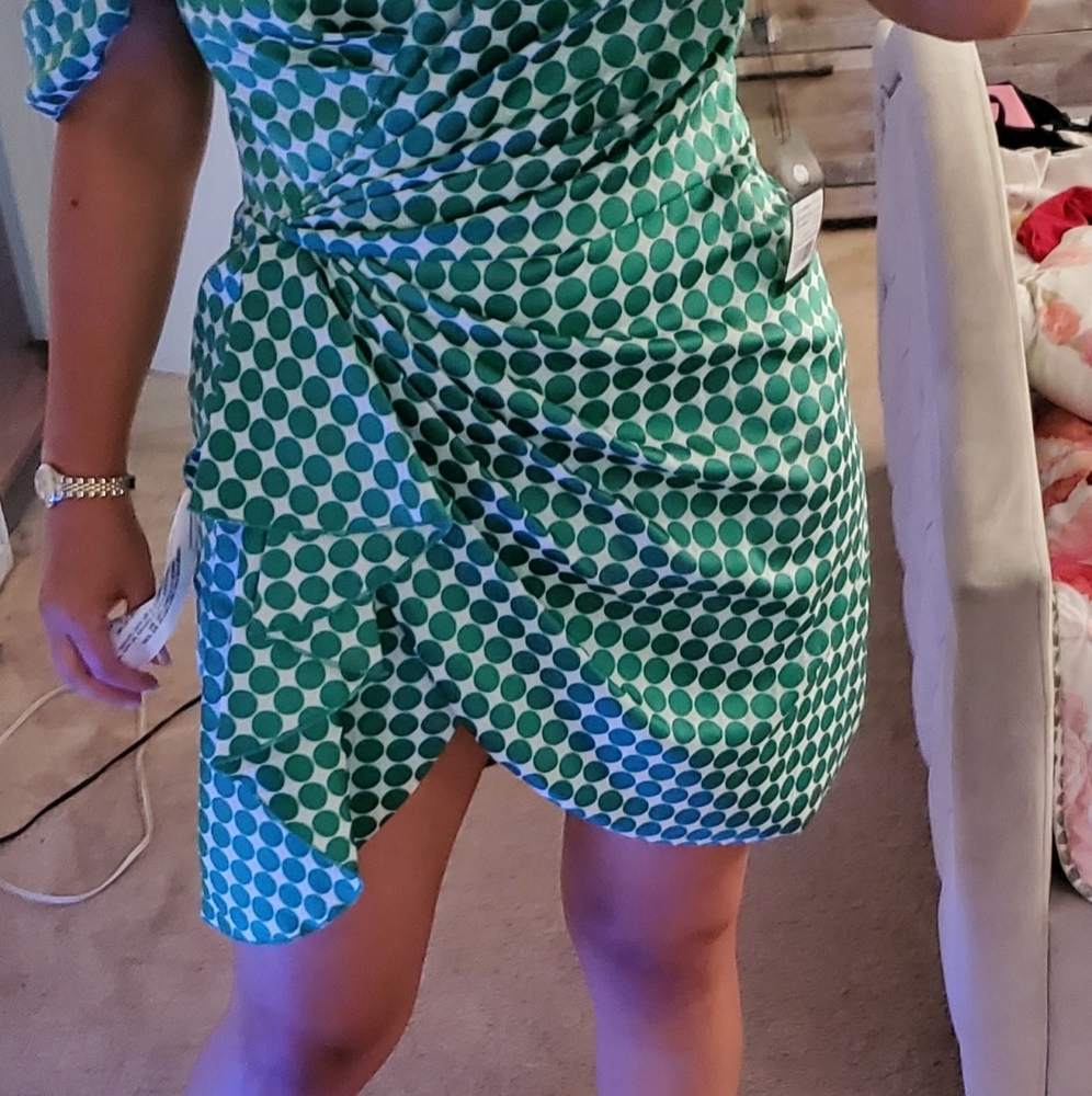 - Tadashi Shoji midi dress , off sholder - Picture 2 of 3